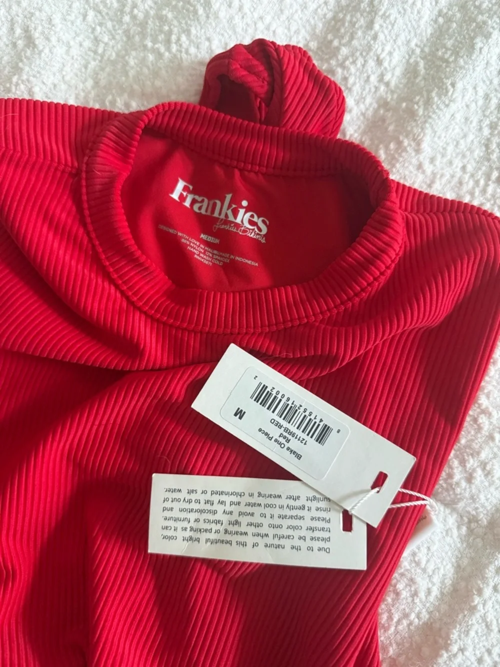 NWT Frankie’s bikinis Blake One Piece, M